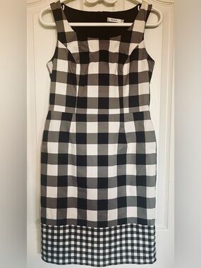 Ricki's Black and White Gingham Pencil Dress